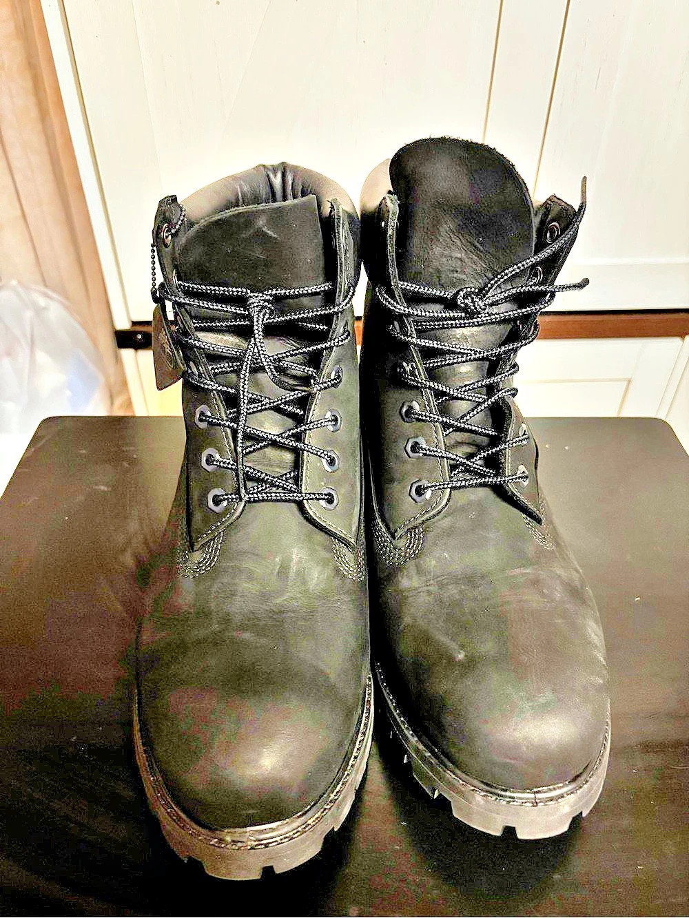 Timberland Premium 6-Inch Waterproof Boot Men's Black Leather US 11.5 Like New